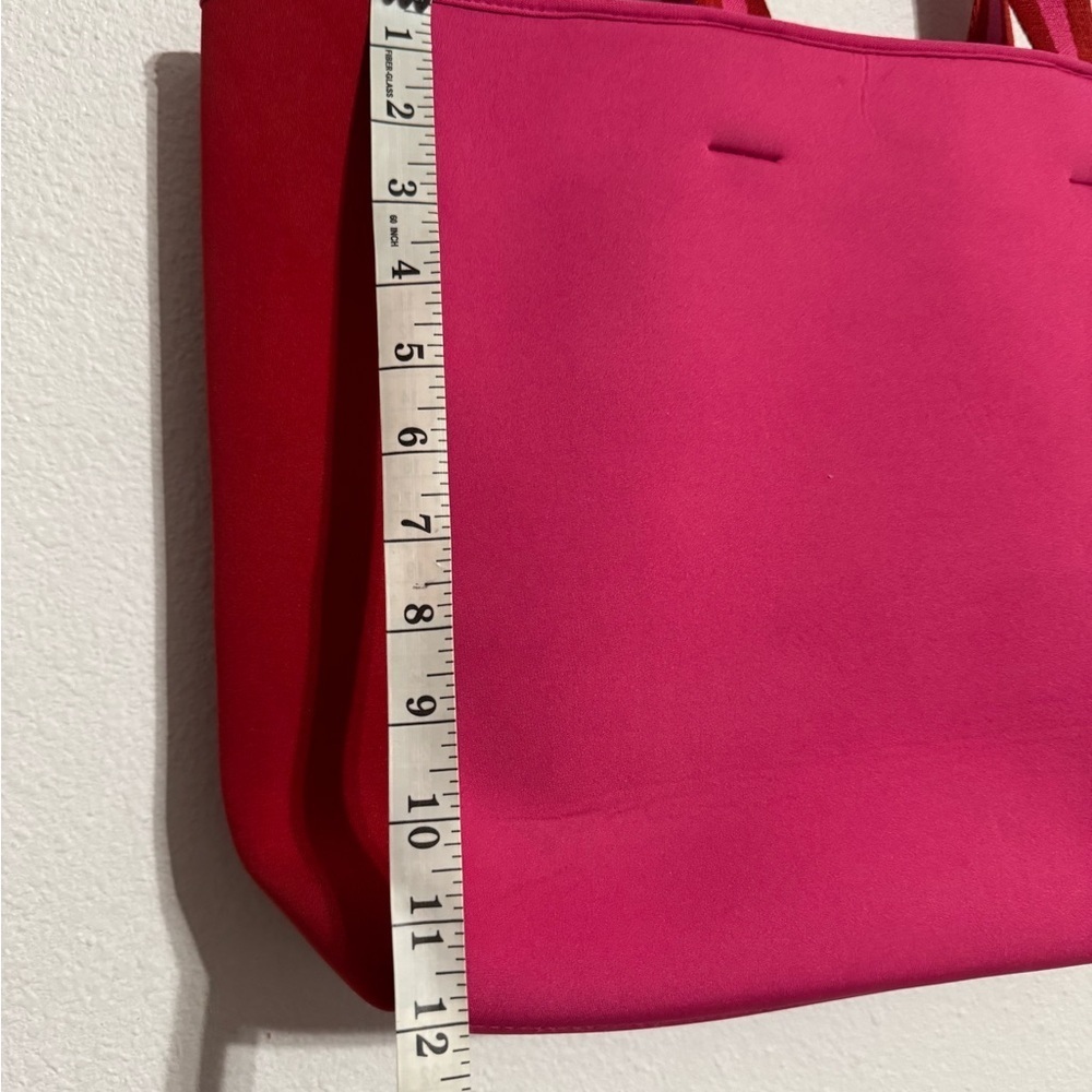 SUMMERSALT Neoprene Pink & Red Beach Pool Bag Tote - Picture 6 of 8
